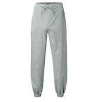 Rovga Muške hlače Jogging Sports Mužjak Fitness Solid Casual Tie-užad Loosni modni muške hlače Slim