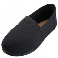 Eassesteps ženske platnene cipele s podstavljenim ulovom, sve crne, 11