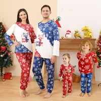 Obiteljska pidžama set mi cololrs božićna porodica podudaranje pidžama žene pamučne jammije muškarci