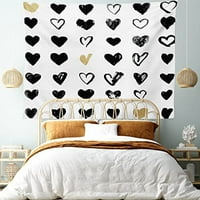 Love Tapistry, Malo srce Pustite da vas volim HIPSTER LIKO-HOUPE SPOOUS, dizajn tkanina Zidni dekor