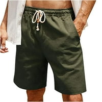 Muške posteljine kratke hlače Ležerne prilike elastične struke Ljetne plažne šorc