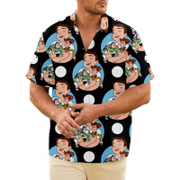 FNNYKO muškarci i dječaci Havajska majica igračka priča Ispiši obične fit casual kratkih rukava Novost
