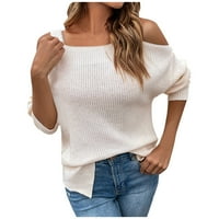 Žene Ležerne prilike pulover dugih rukava s dugim rukavima Slim tunik Dressy džemper Trendy dukseri