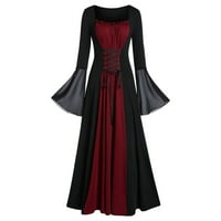 Halloween ženska čipka mreža MESH BELL rukav swing haljina Vintage koktel haljine renesansne renesansne
