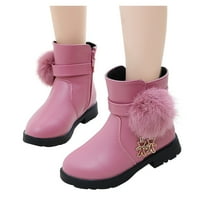 Eczipvz Toddler Cipele Kids Baby Girls Princess Cipes Modne Bowkont pamučne čizme cipele snijeg cipele
