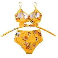 Zuwimk Tankini kupaći kostimi za žene, plus veličine dvije plivanja haljina s boyshortima za žene MESH
