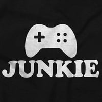 Video Game Junkie Gamer Nerdy Gaming dugih rukava Muškarci Žene Brisco Marke 3x