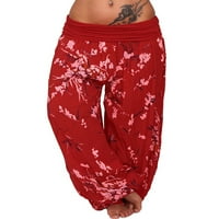 Plus veličina ženske boho tajice harem hlače casual bagergy joga pantalone