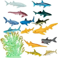 Morski igračke Akcijsko kašika - PlaySet, jedinstveni skulptori W igračka Great White morski pas, Hammerhead,