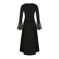 PBNBP Gotska odjeća za žene Crno gotičko viktorijanska haljina Halloween Cosplay kostim Renesansa tamna