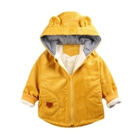 Jakna za dijete 6m-4T Djevojke dječje dječake Zimski crtani vitro otporni kaput s kapuljačom s kapuljačom