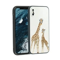 Giraffe-slatko-životinje - telefon za telefon za iPhone za žene Muška Pokloni, Mekani silikonski stil