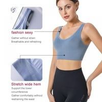 Žene Quick-suhi sportski žicaBesplatni jastuk podstavljeni joga brata atletski usjev rezervoar Top fitness