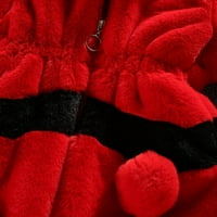 SNGXGN Toddler Girls Winter COOT jakne Nejasno zimsko toplo džemper kaput Dječji jakna, crvena, veličina