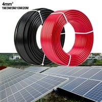 Geege Par crni crveni solarni panel proširenje kabela PV konektor AWG 5 10 20m