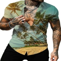 Luxplum Men majica s kratkim rukavima Ljetne košulje na vrhu Tors Regular Fit Tee Holiday Majica Style