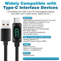 Urban USB C do USB C kabel 3,3ft 7A 100W, 2pack, USB 2. TIP CAPLY CABLES FRANJE ZA ZTE BLADE V PRO,