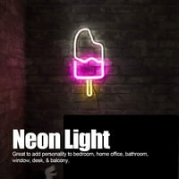 BRRNOOO NEON Svjetlo, u obliku LED-a u obliku LED-a Neon Light Art Zidni znak za kućni apartman Party