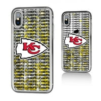 Kansas City Chiefs iPhone Text Backdrop Design CASS CASE