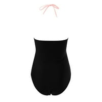 Komud za kupanje u čvrstoj boji Dame Ženski kupaći kostim iseče kupaći kostim sa velikim prednjim strukom