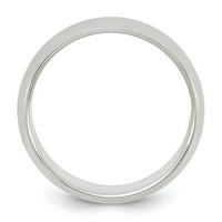 Karat u karatsu sterling srebrni široki opseg rodijum-pobrijane polovine krug veličine -13.5