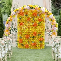 Huanledash Umjetni cvijet Realističan ukrasni svileni vjenčani cest Citirani lažni dekor reda za cvijeće