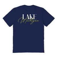 Jezero Michigan Graphic Mornac Muška pamučna majica