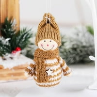 Guvpev Božićni snijeg Woolen Privjesak za lutke - Snowmans Plišani privjesak Božićni dekors Božićno