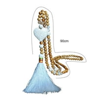 Dabay ogrlica dugačke resežne ručne matene, bijele tirkizne žene boemske ogrlice za tassel za zabavu