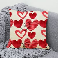 Živjeli američki jastuk za valentinov dan Slatka crvena ljubavna srca za parove Lovers Backice Case