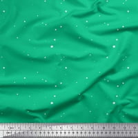 Soimoi Green Rayon tkanina Tkanina i zvijezda Ispis tkanina sa širokim dvorištem