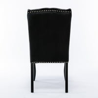 Tufted baršunasta bočna stolica