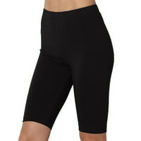 Ženski visoki struk tisak Workout Yoga kratke hlače Atletski kratke hlače Bikerske kratke hlače Yoga