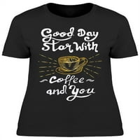 Dobar dan uz kafu i majicama Žene -Image by Shutterstock, ženska X-velika