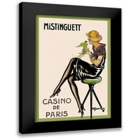 Gesmar, Charles Black Moderni uokvireni muzej Art Print pod nazivom - Misinguett - Casino de Pariz,