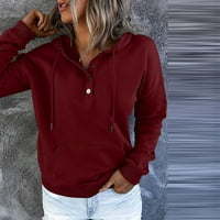Ženski vrhovi dugih rukava Ženska kapuljača sa kapuljačom pulover dugih rukava, pulover povremenog bluza
