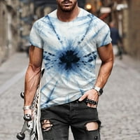 Muška majica Clearence Plus Veličina Ljetna dekolte Majica 3D Printing Uzorak kratki rukav
