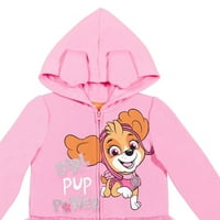 Paw Patrol Skye Demike za djevojke Zip up kostim hoodie ružičasta 2t