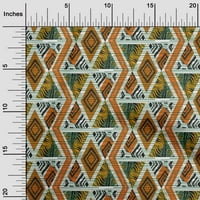 Onuone poliesterske spande narančastoj tkanini Geometrijski MI TEKSTURE Tkanina za šivanje tiskane zanatske