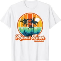 Vintage Miami Beach Florida Summer Beach Suvenenirs Majica