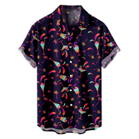 Kratki rukavi Ležerne prilike, Regularne fit prednje džepe Havajski košulje, veličina 100-170 XXS-8XL,