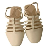 Lacyhop ženski trg cipela zatvoren plosnati sandalove ljeto rimske sandale Ženske ne-klizne casual cipele