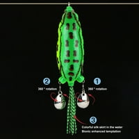 Naierhg 25g silikonski ogroman žab bait šareni kriška dvostruko sekfin mekani umjetni ribolov žaba