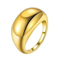 SKPBlutn prstenovi za žene Djevojke Chunky Dome Izjava Zlatna slaganja debela benda zglobna prsta minimalističke