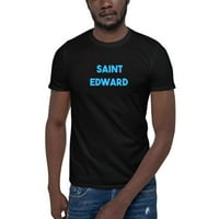 Plava pamučna majica sa kratkim rukavima Saint Edward s nedefiniranim poklonima