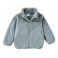 Dječji dječji dječaci Djevojke Fuzzy Fleece jakna Full-Zip Polar Warm Warm Coats Fau Fur odjeća