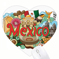 Teotihuacan Sintagma Mexico Graffiti Heart MousePad Gumeni mat Igra ured
