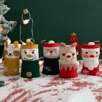 AERDream sretan božićni čarape pari ukrasni prozračni kreativni 3D slatki crtani uzorak Xmas čarape
