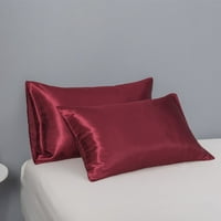 Navlake za jastuke Par zaštitna čvrsta boja Moderni svileni bacač jastučni jastuk pokriva