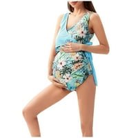 USMixi matični kupaći kostimi za žene sa kravatom jedno skromno kupanje odijelo za kupanje na plažu
